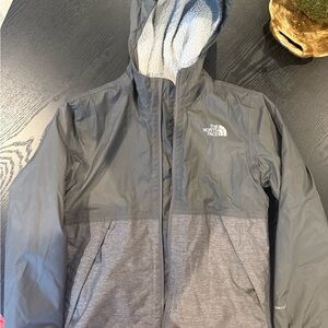The North Face kids Gray Hooded Jacket